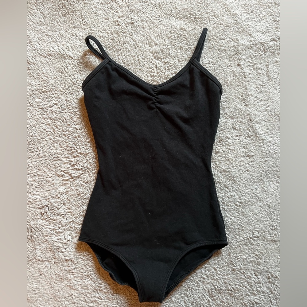 Black ballet leotard